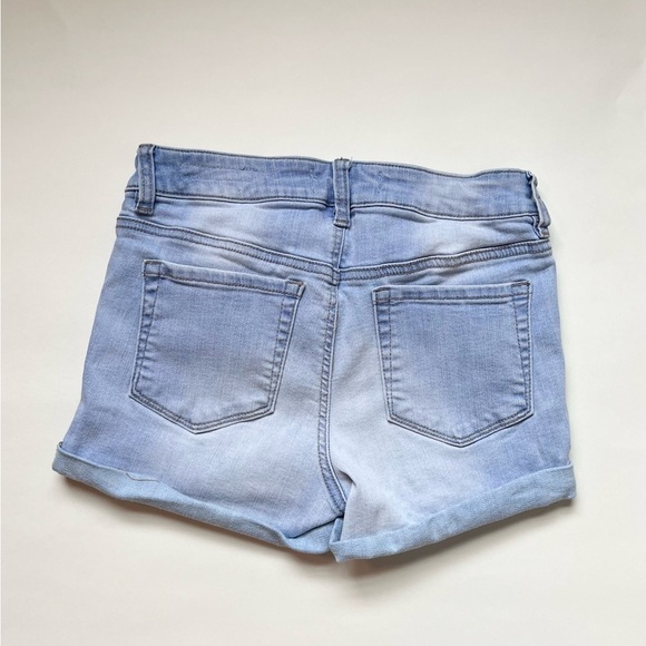 PacSun Super Stretch Shortie light wash denim Jean shorts size 25 - Picture 4 of 4